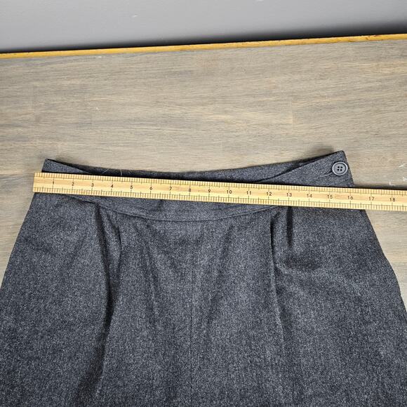 Vintage Pendleton Miss Gray Wool Dress Pants High Rise Pleated USA Womens 80s - Picture 8 of 12